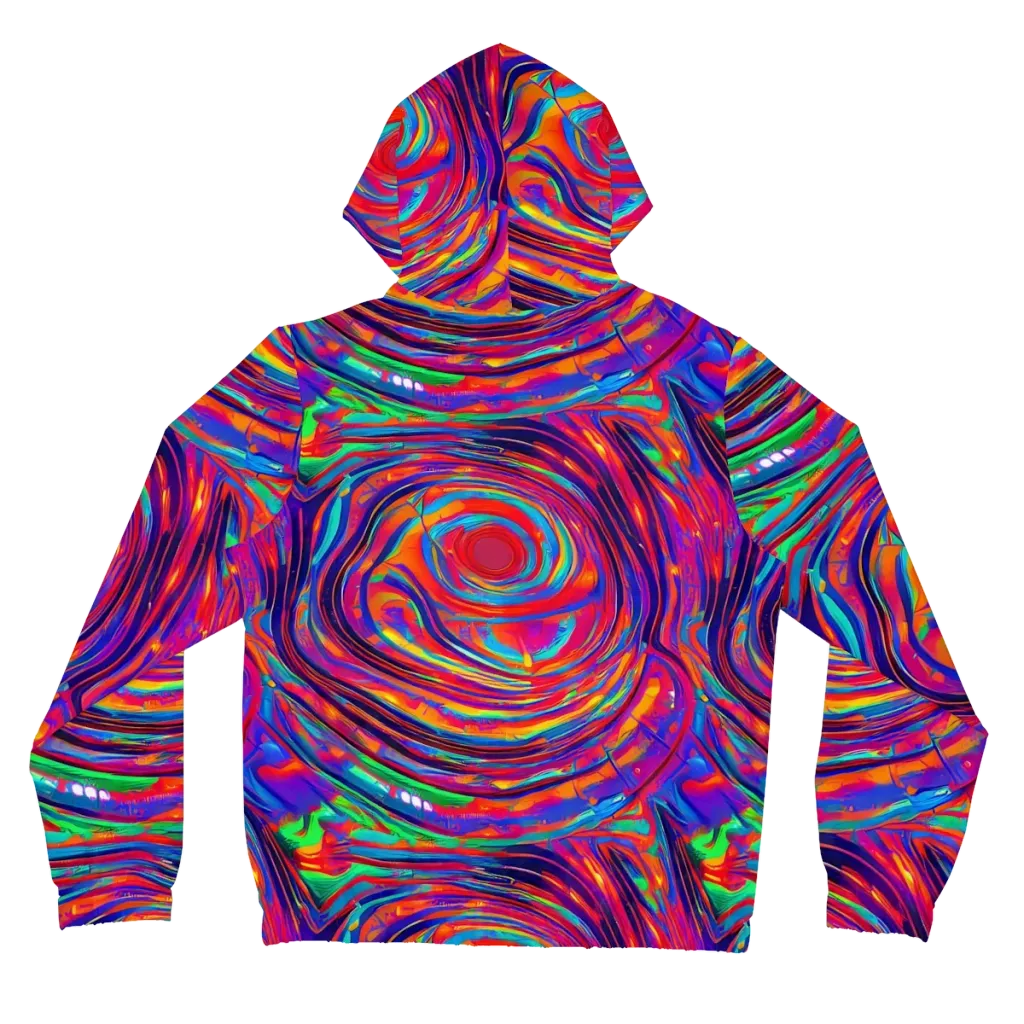 Quantum Spiral on Women's Full-Zip Hoodie — Back