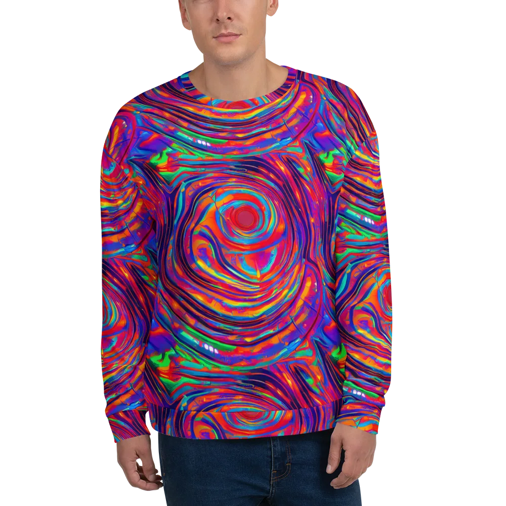 Quantum Spiral on Sweatshirt — Front