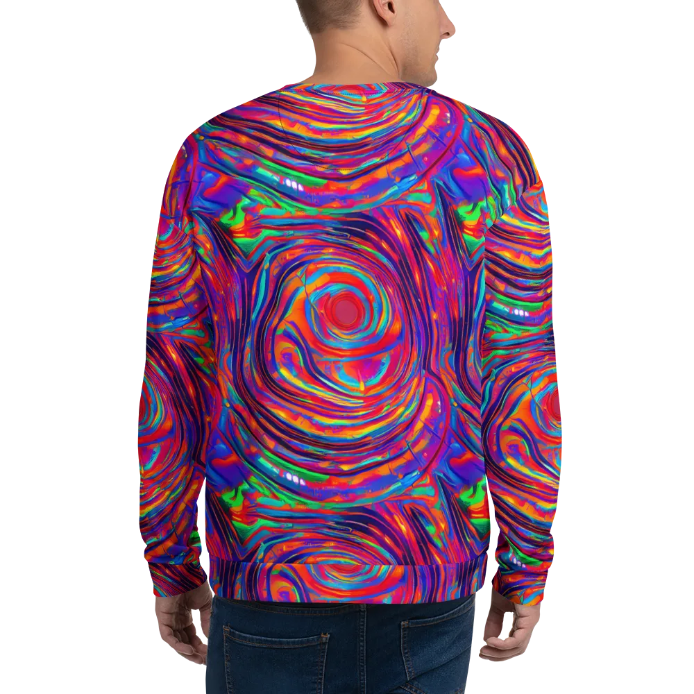 Quantum Spiral on Sweatshirt — Back