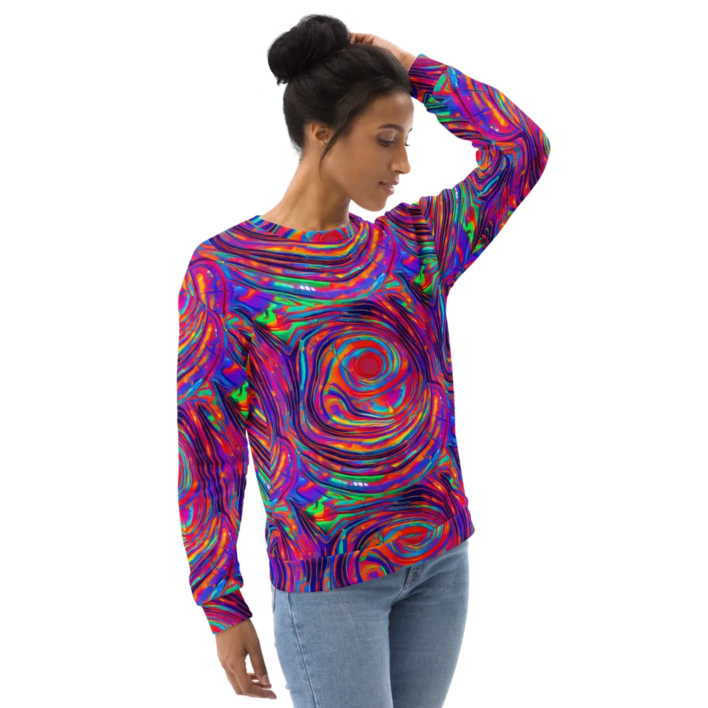Quantum Spiral on Sweatshirt — Right Front