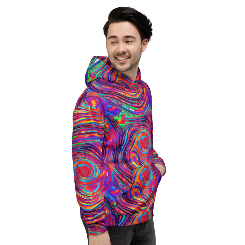 Quantum Spiral on Hoodie — Right