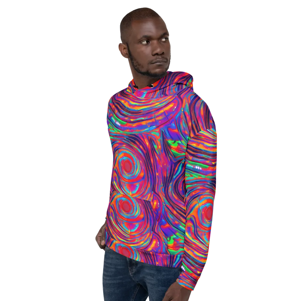 Quantum Spiral on Hoodie — Left