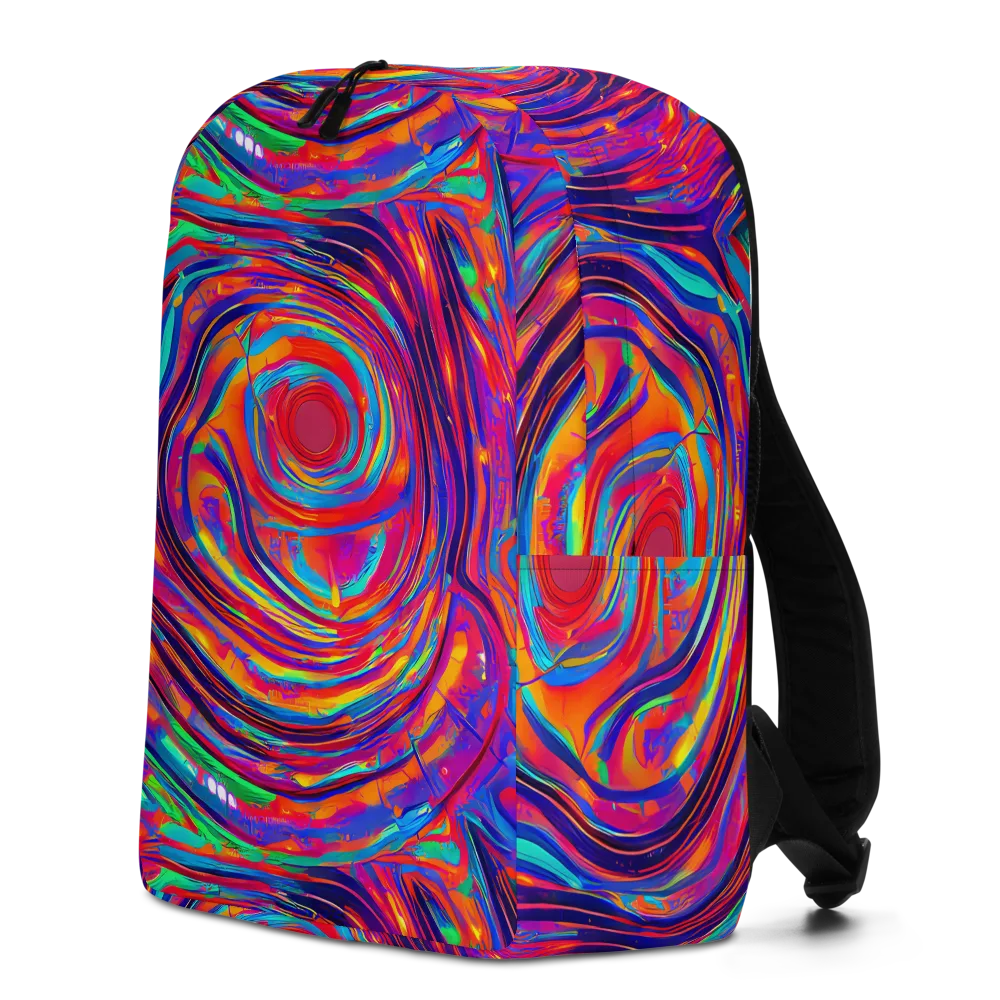 Quantum Spiral on Minimalist Backpack — Left