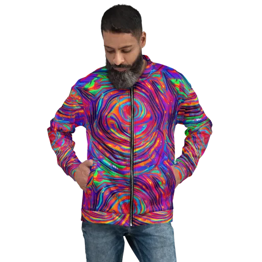 Quantum Spiral on a Bomber Jacket