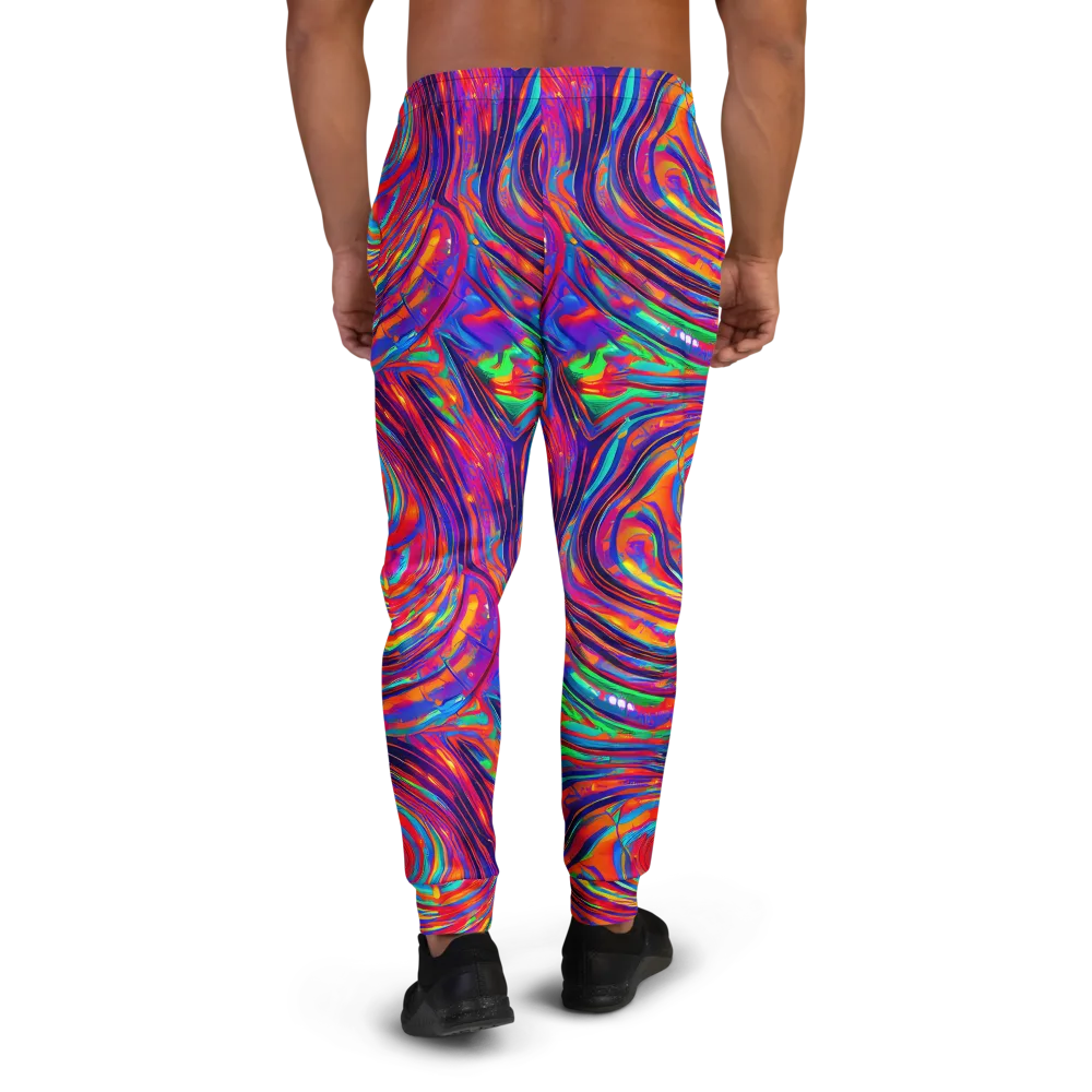 Quantum Spiral on Men's Joggers — Back