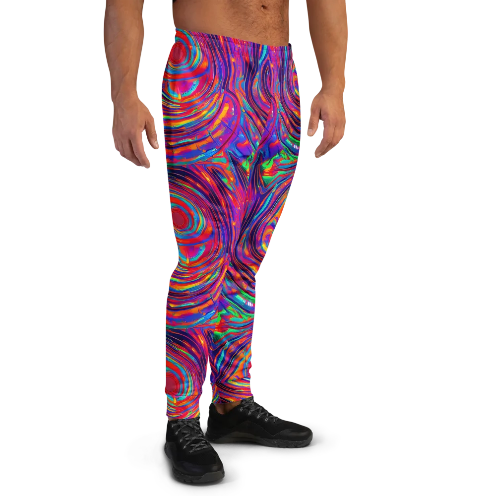 Quantum Spiral on Men's Joggers — Right