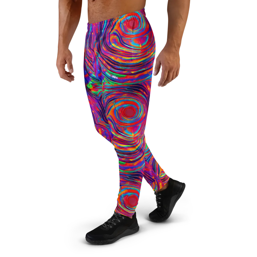 Quantum Spiral on Men's Joggers — Left