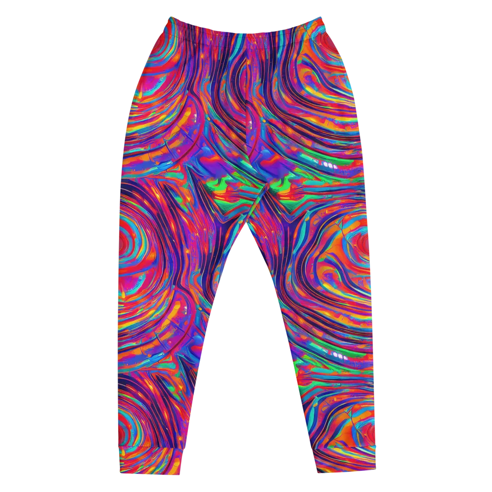 Quantum Spiral on Men's Joggers — Front
