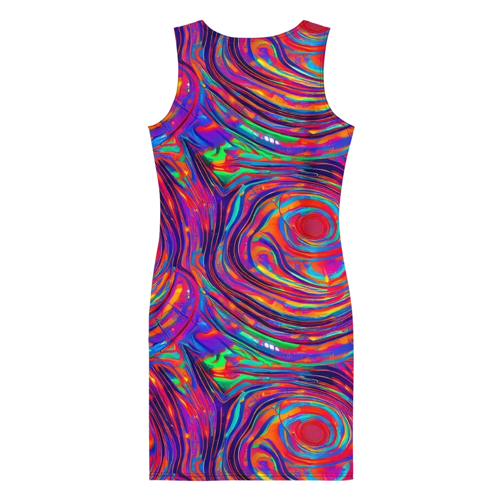 Quantum Spiral on Bodycon Dress — Back