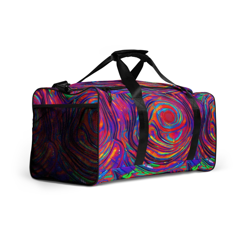 Quantum Spiral on Duffle Bag — Right Front