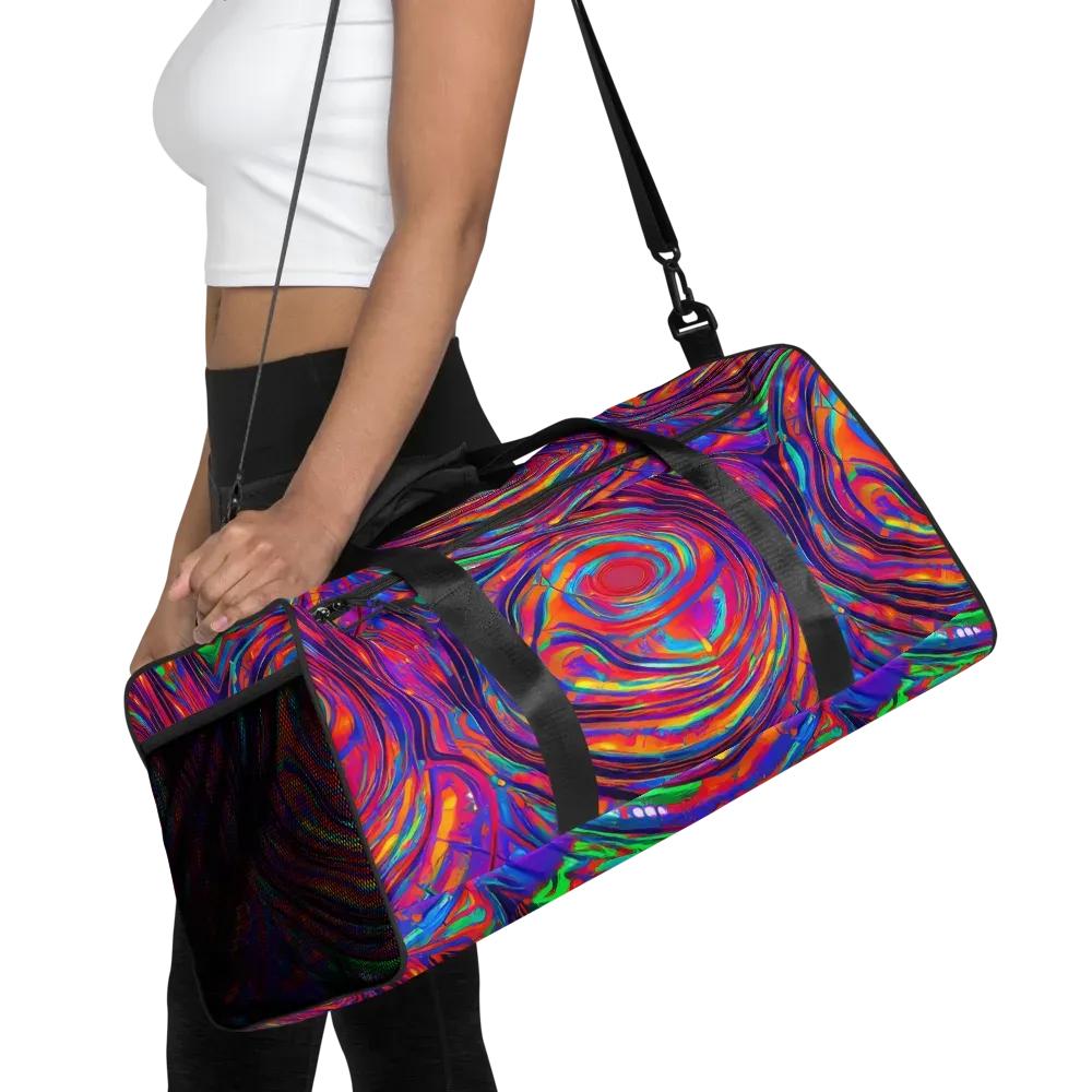Quantum Spiral on Duffle Bag — Front