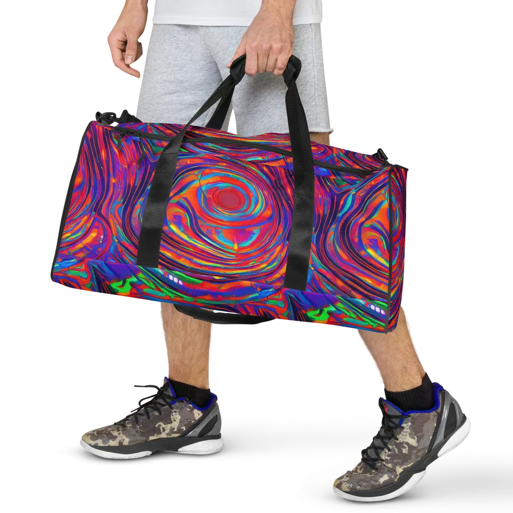 Quantum Spiral on Duffle Bag — Front