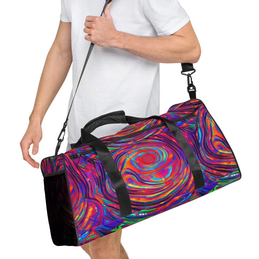 Quantum Spiral on Duffle Bag — Right Front