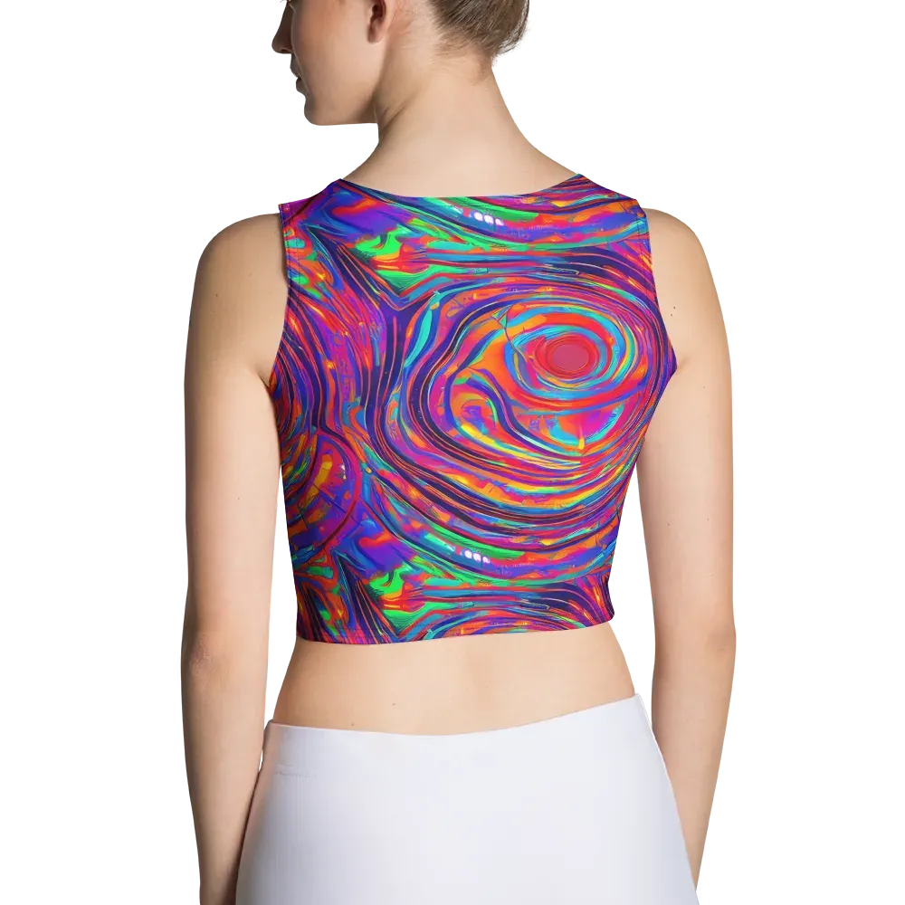 Quantum Spiral on Crop Top — Back