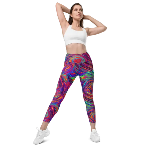Quantum Spiral on a Leggings with Pockets