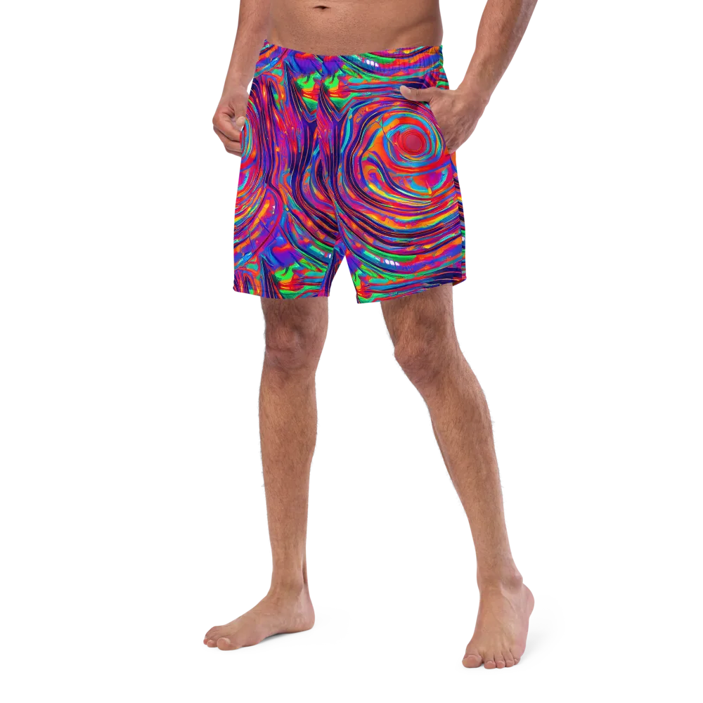 Quantum Spiral on Swim Trunks — Left Front