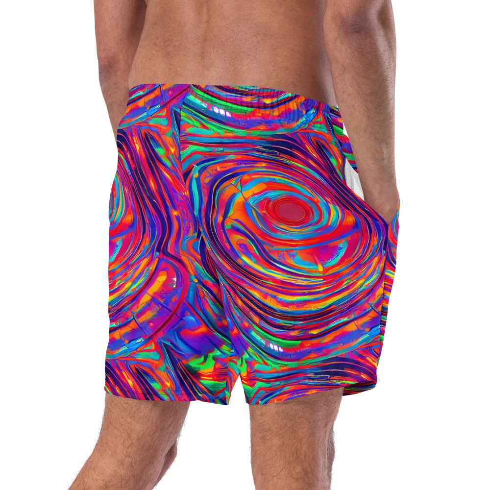 Quantum Spiral on Swim Trunks — Right Back
