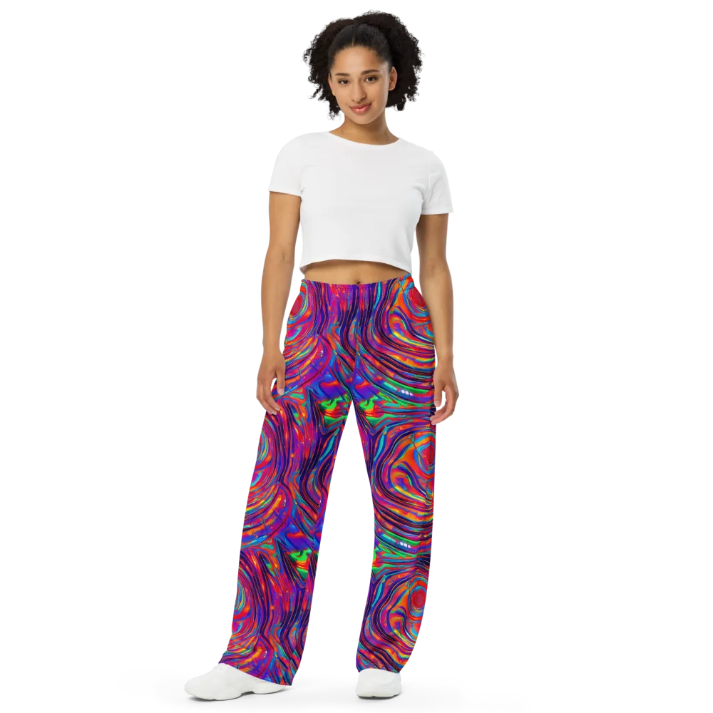 Quantum Spiral on Wide-Leg Pants — Front