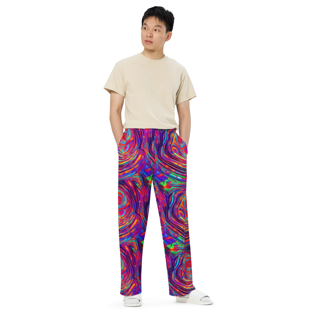 Quantum Spiral on Wide-Leg Pants — Front