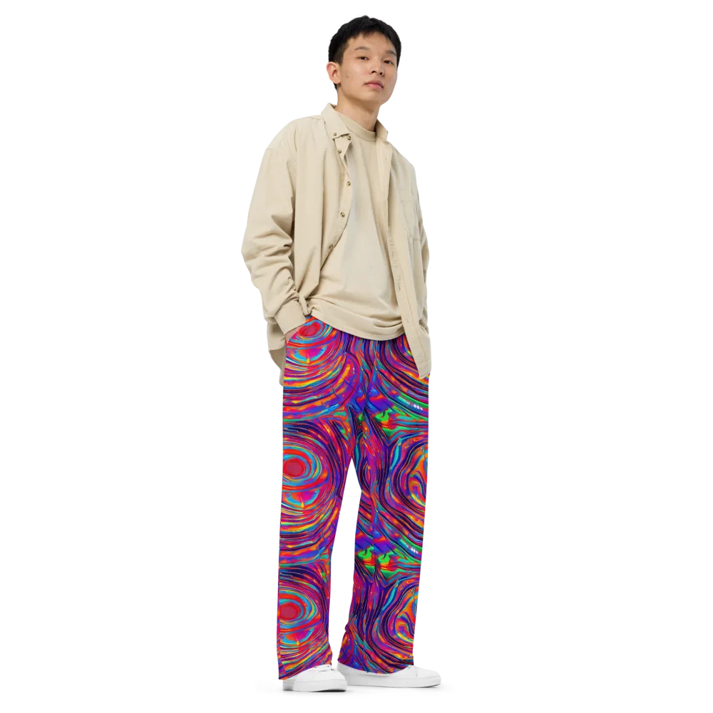 Quantum Spiral on Wide-Leg Pants — Right Front