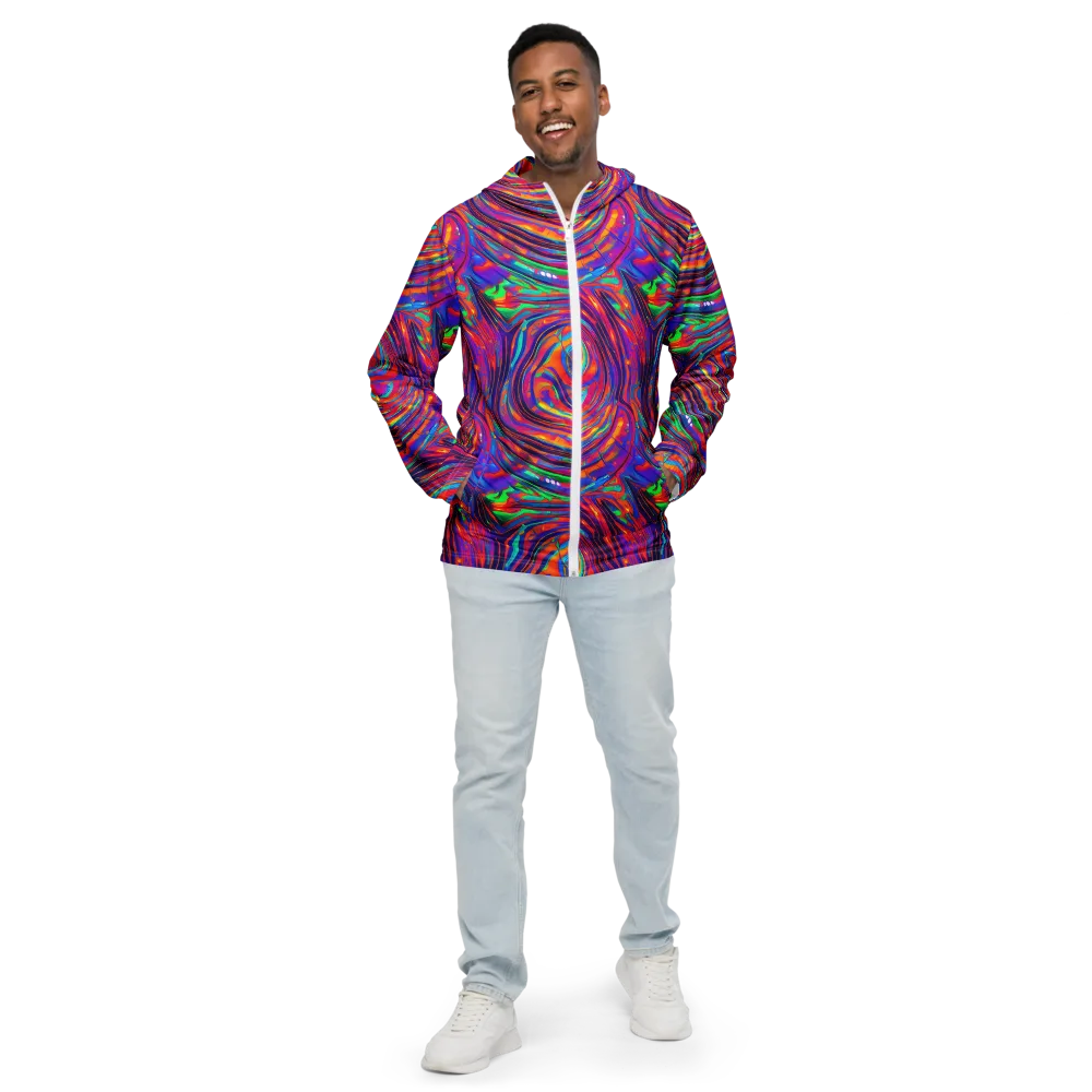 Quantum Spiral on Men's Windbreaker — Front