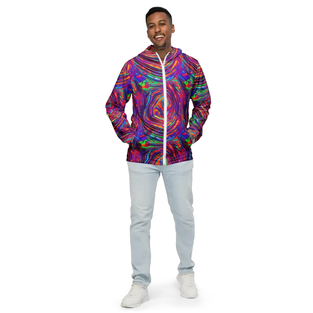 Quantum Spiral on Men's Windbreaker — Front