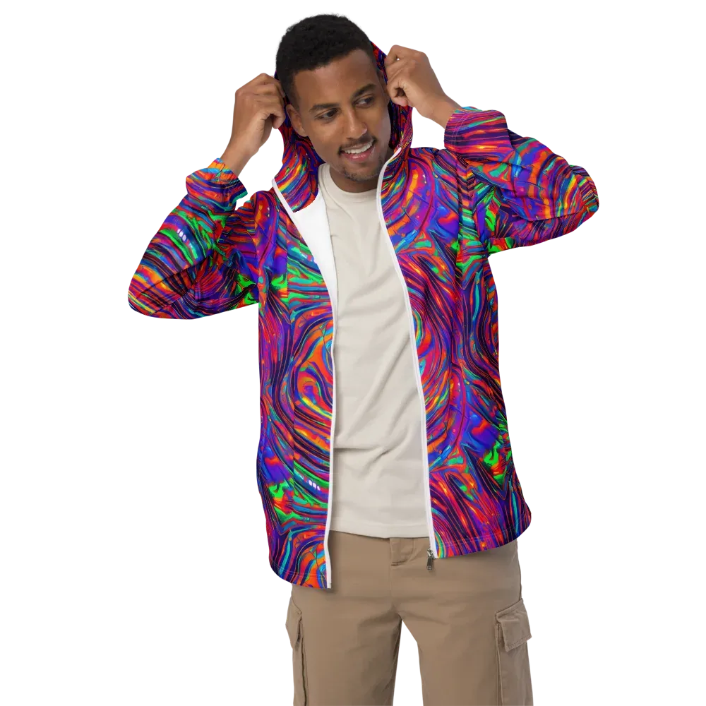 Quantum Spiral on Men's Windbreaker — Front