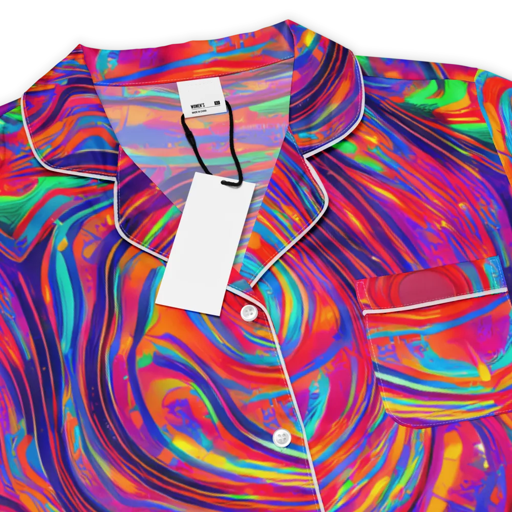 Quantum Spiral on Women's Short Sleeve Pajama Top — Product details