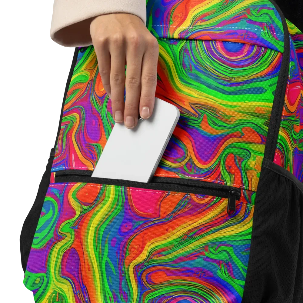 Psychedelic Waves on Utility Backpack — Product details