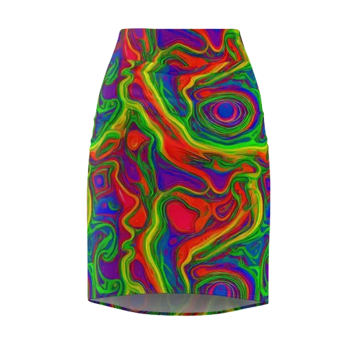 Psychedelic Waves on a Pencil Skirt
