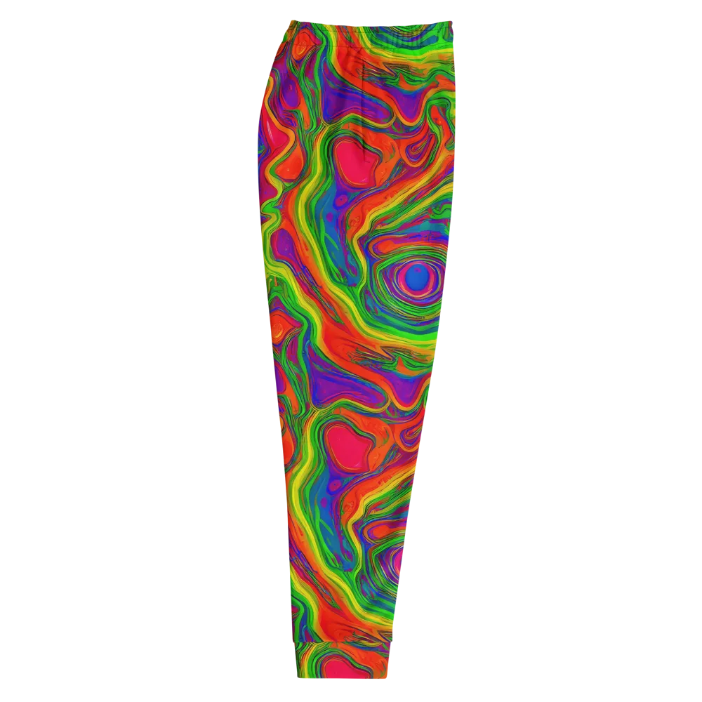 Psychedelic Waves on Men's Joggers — Right