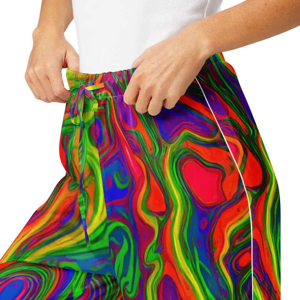 Psychedelic Waves on Women's Pajama Pants — Product details