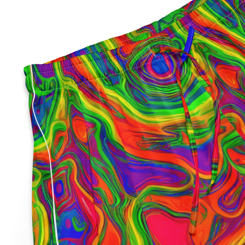 Psychedelic Waves on Women's Pajama Shorts — Product details