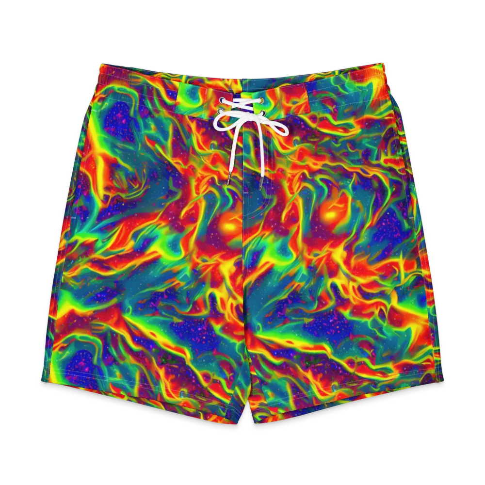 Nebula Symphony on Men's Board Shorts — Front