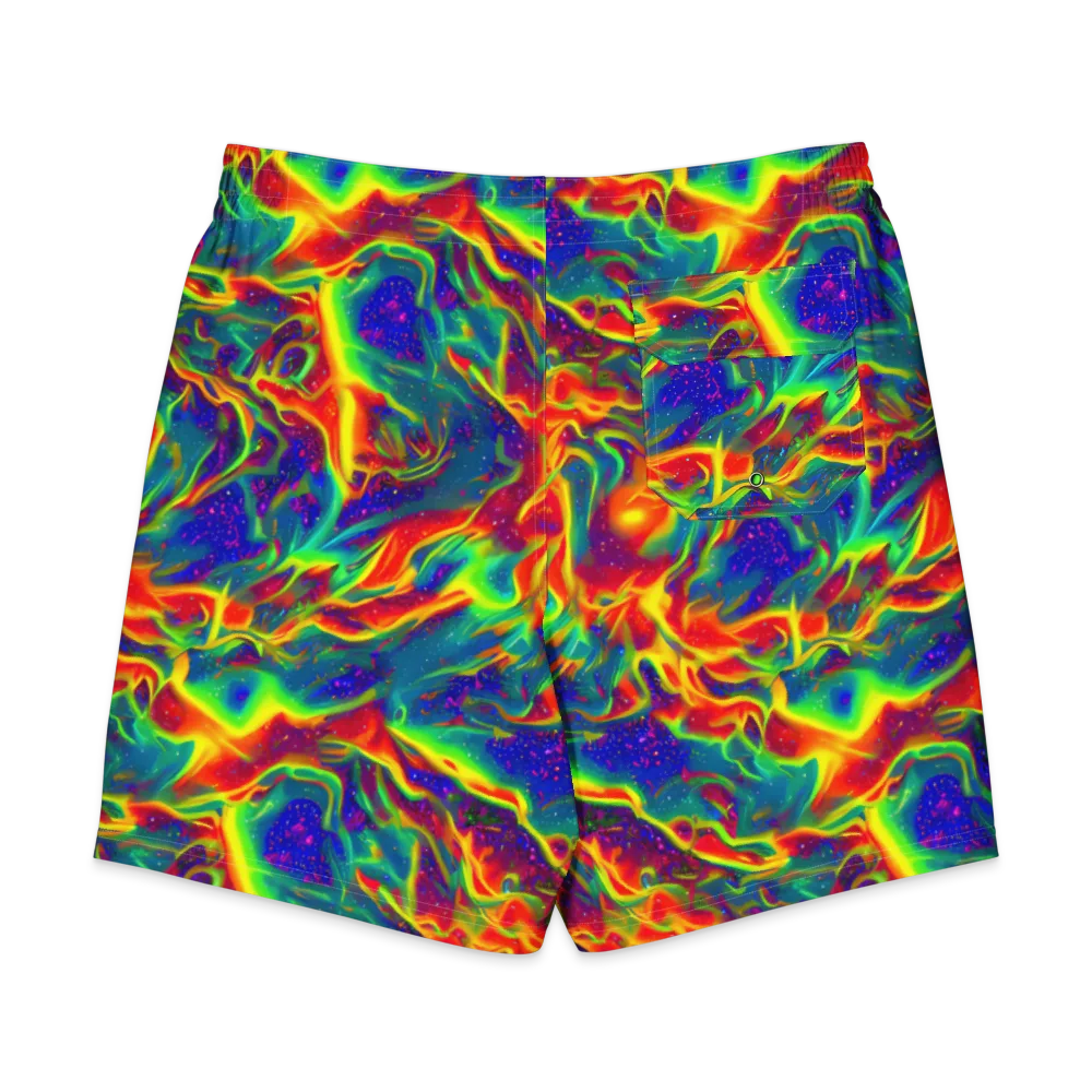 Nebula Symphony on Men's Board Shorts — Back