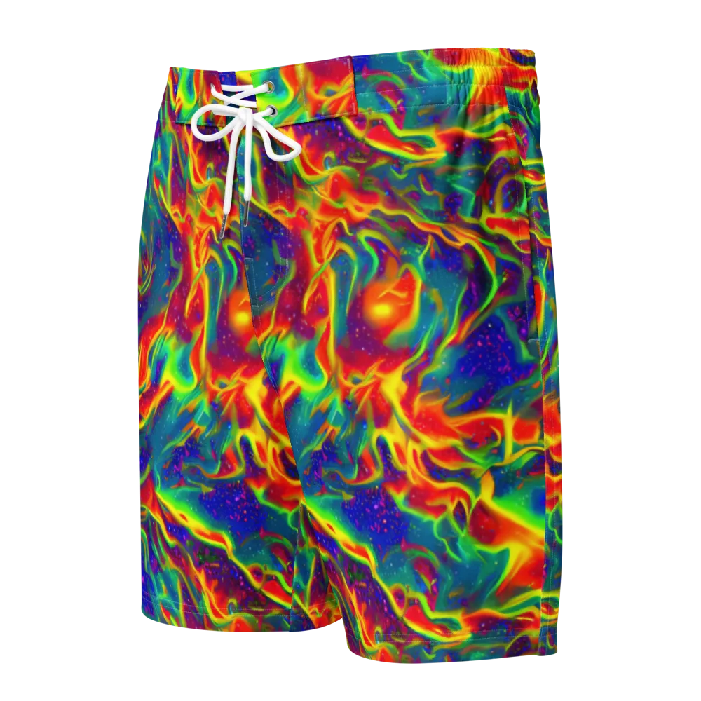 Nebula Symphony on Men's Board Shorts — Front