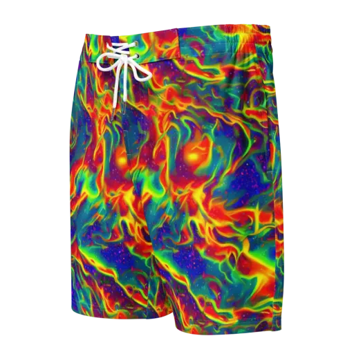 Nebula Symphony on a Men's Board Shorts
