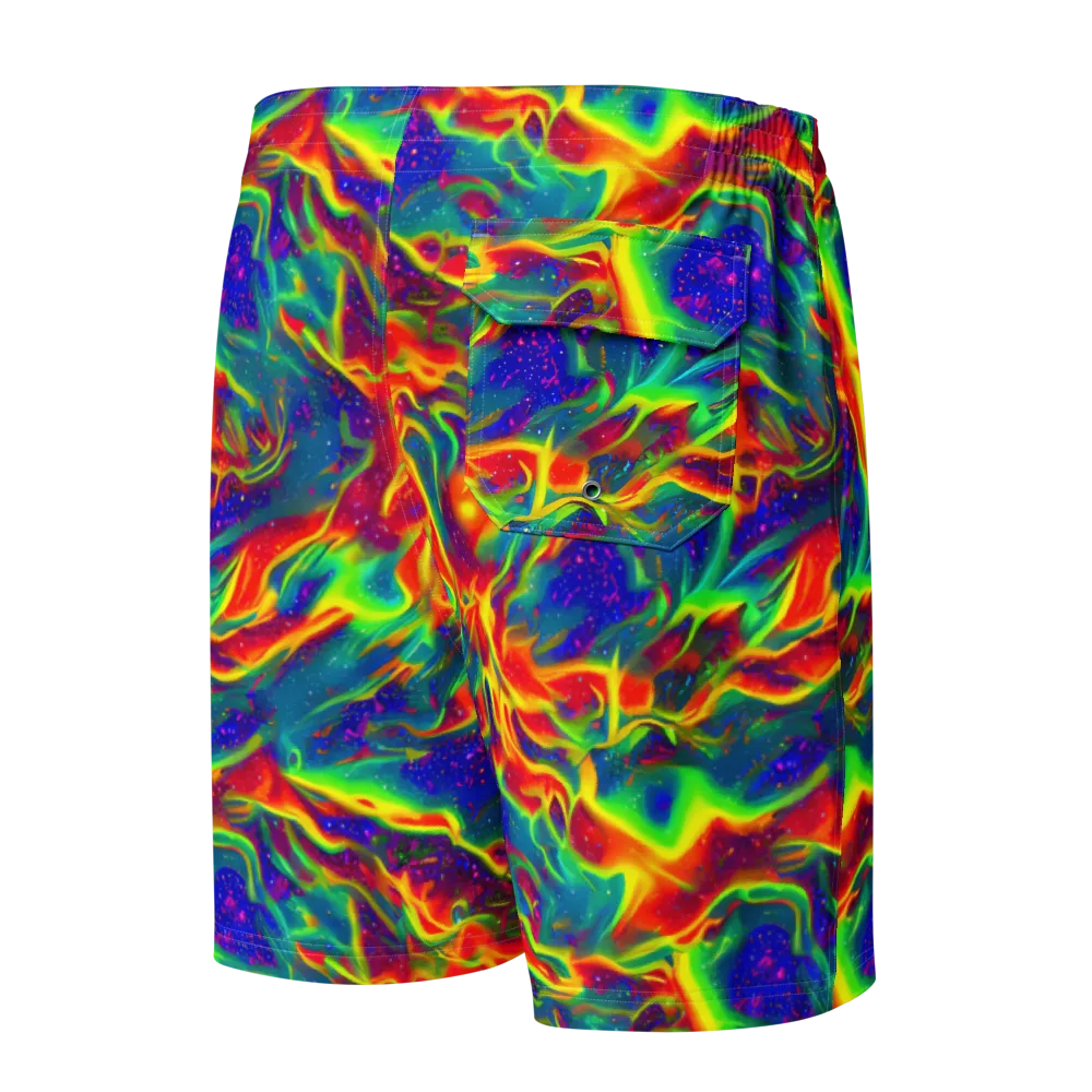 Nebula Symphony on Men's Board Shorts — Back