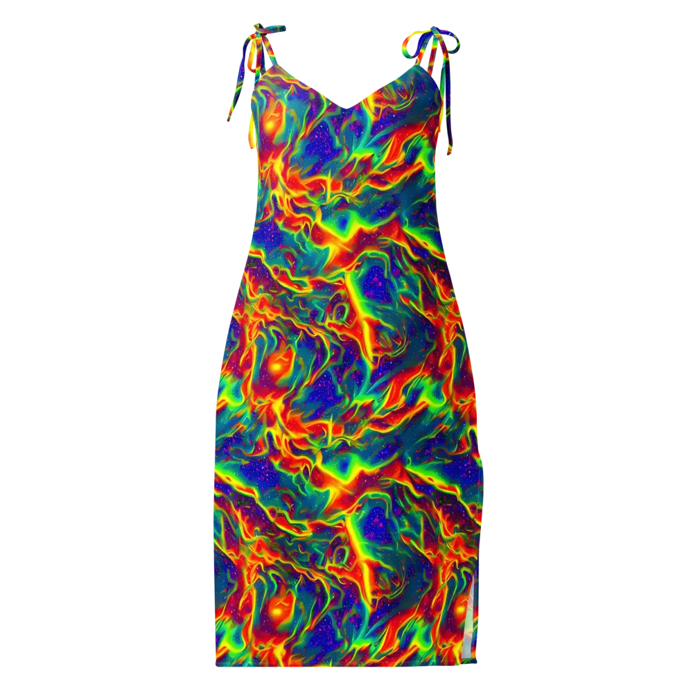 Nebula Symphony on Slip Dress — Front