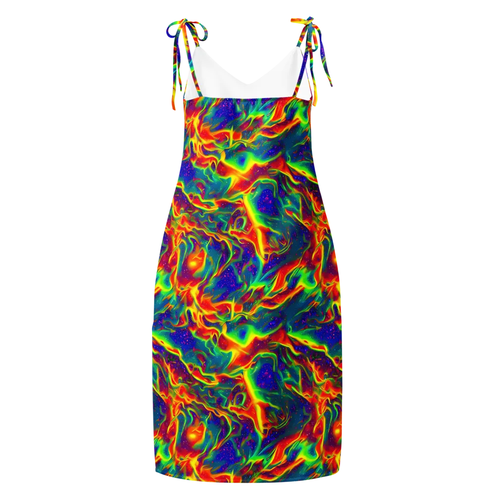 Nebula Symphony on Slip Dress — Back
