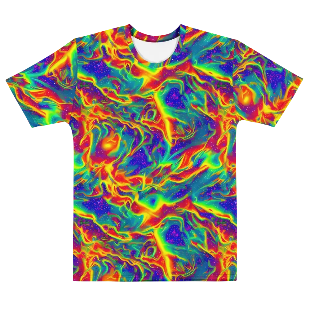 Nebula Symphony on Men's Cotton Crew Neck T-Shirt — Front