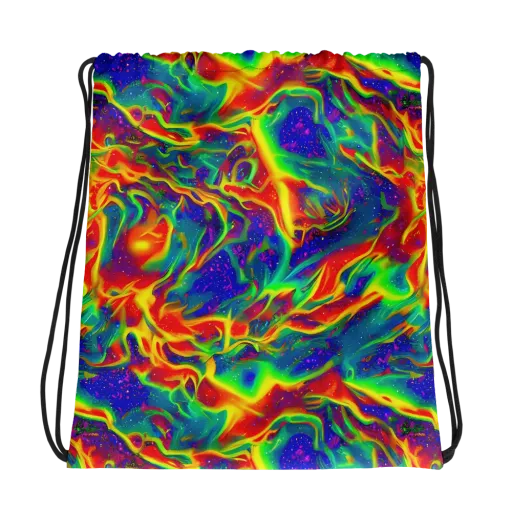 Nebula Symphony on a Drawstring Bag