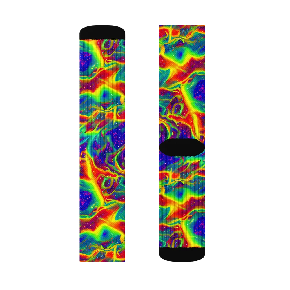 Nebula Symphony on Socks — Left Sock