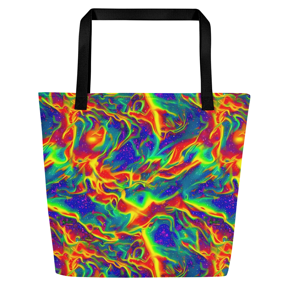 Nebula Symphony on Large Tote Bag W/ Pocket — Front