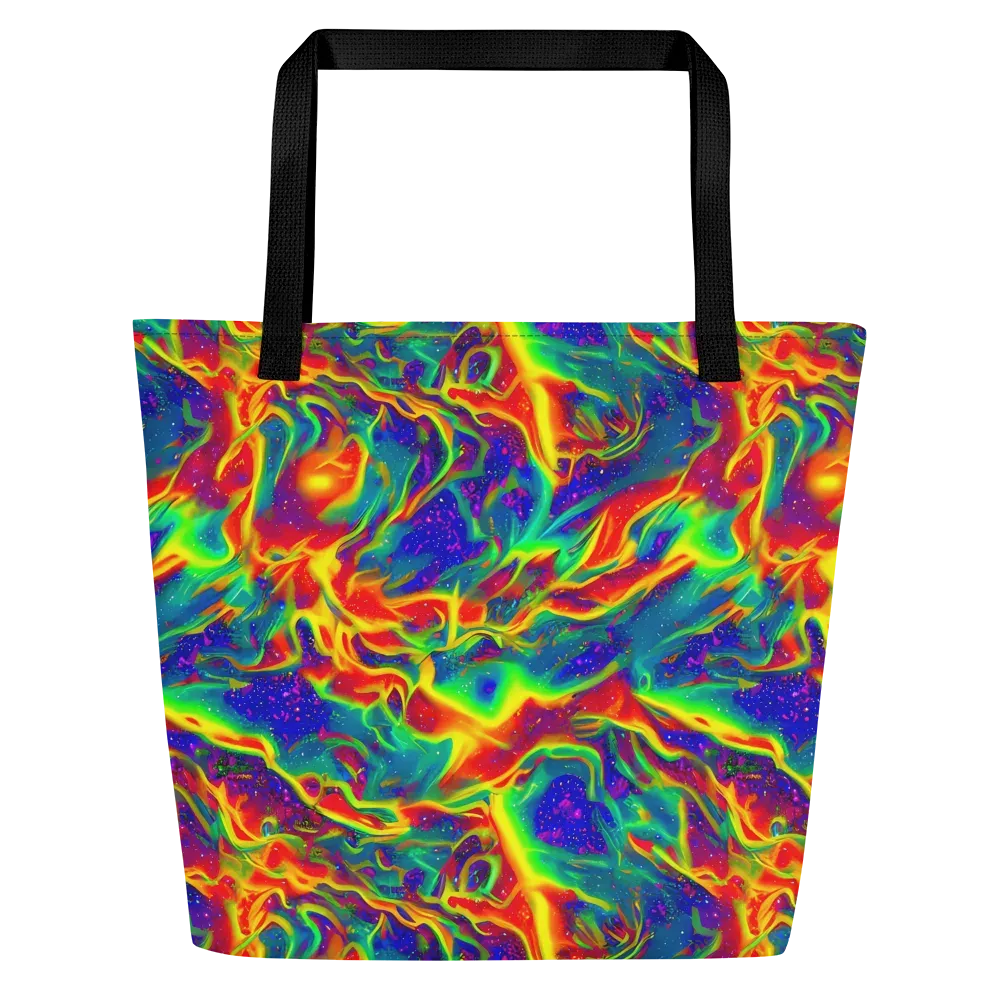 Nebula Symphony on Large Tote Bag W/ Pocket — Front