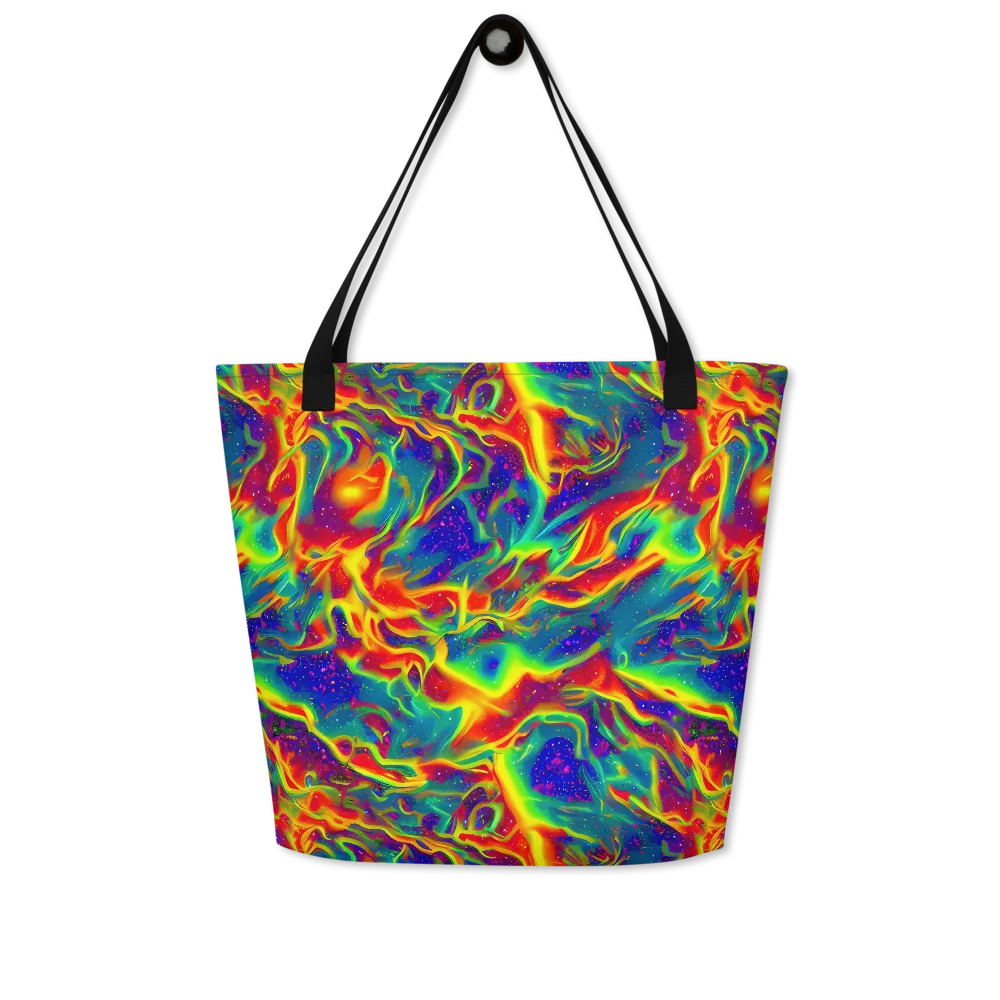Nebula Symphony on Large Tote Bag W/ Pocket — Front