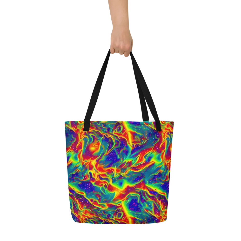 Nebula Symphony on Large Tote Bag W/ Pocket — Front