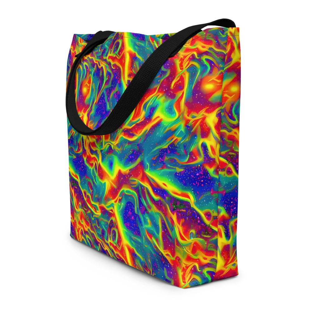 Nebula Symphony on Large Tote Bag W/ Pocket — Front