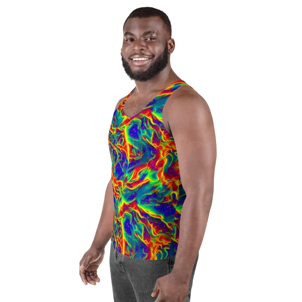 Nebula Symphony on Men's Tank Top — Left Front