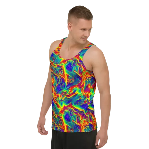 Nebula Symphony on a Men's Tank Top